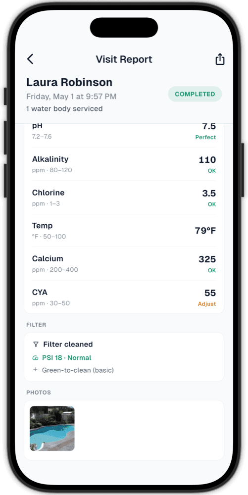 Customer report